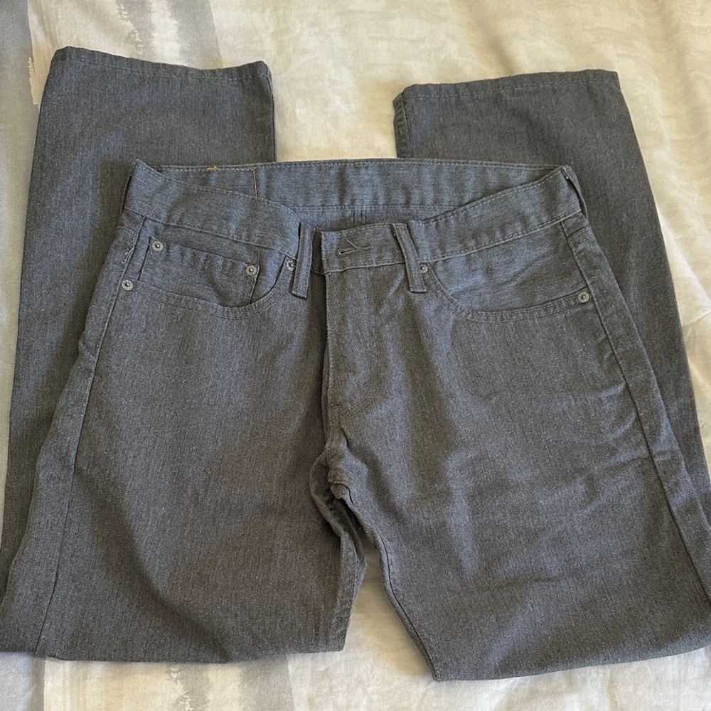 Levi's Strauss & Co Fit 514 32/30 Men’s Charcoal Denim Jeans worn once